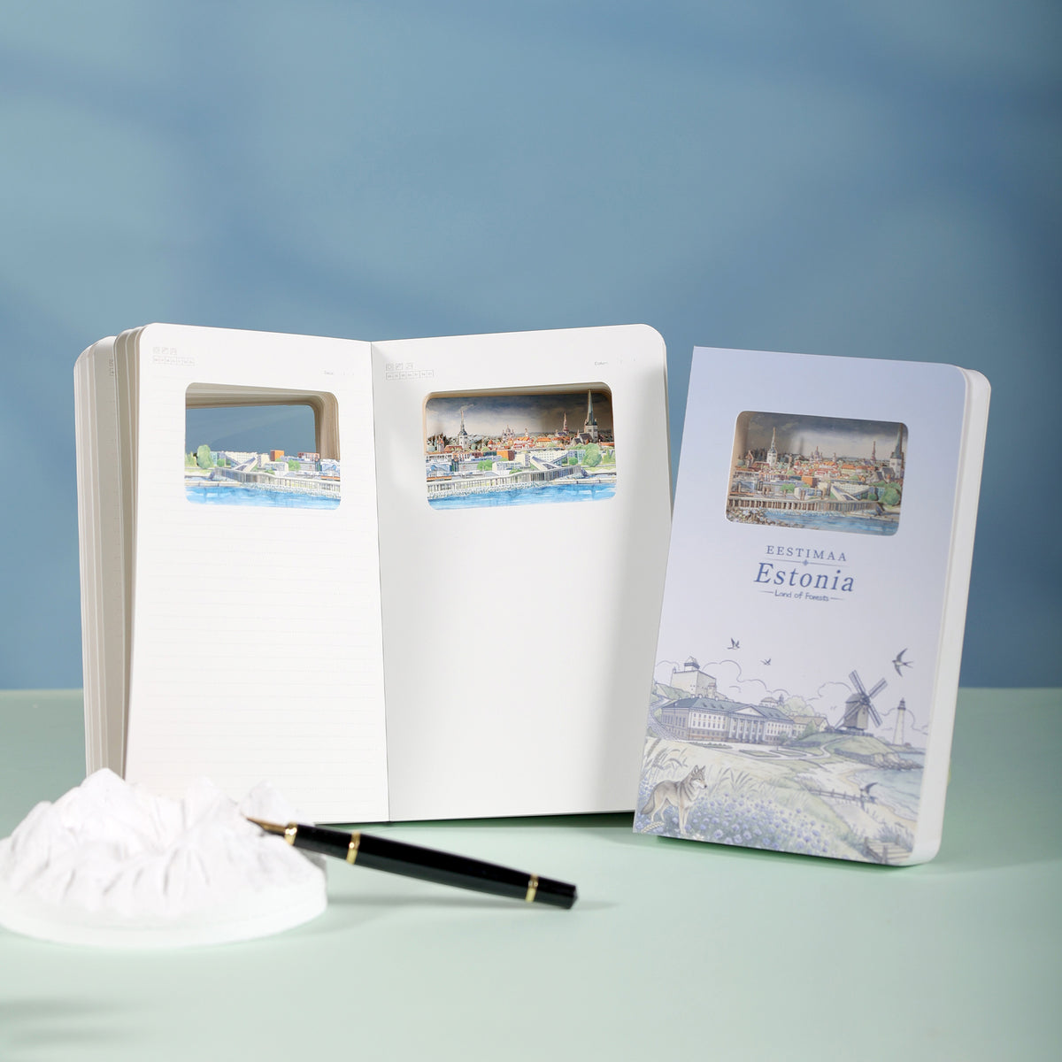 3D Notizbuch Estonia