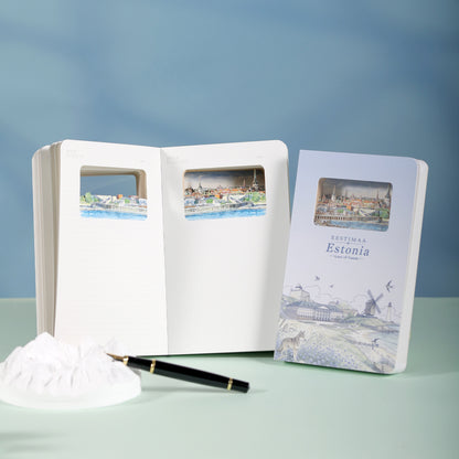 3D Notizbuch Estonia