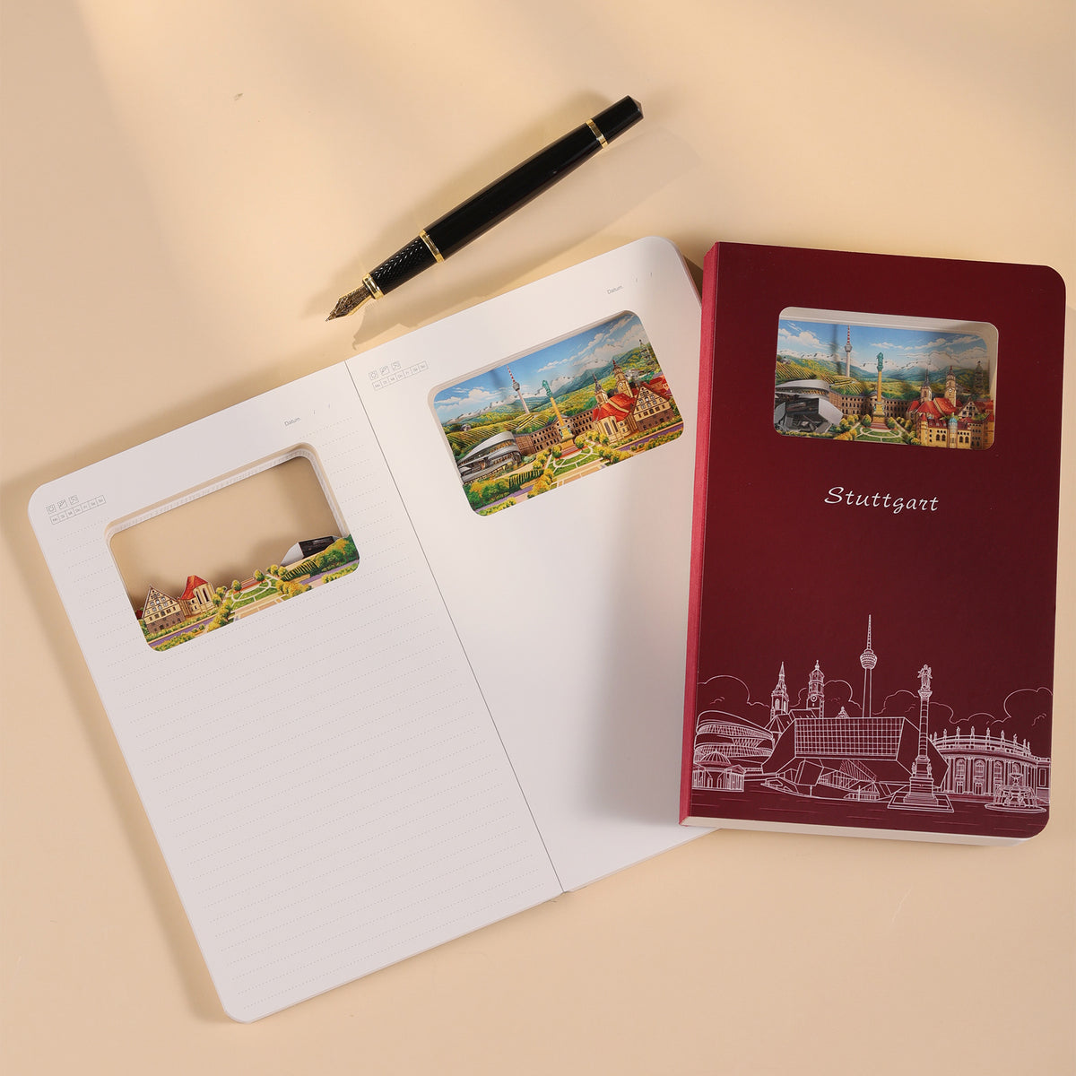 3D - Notizbuch Stuttgart
