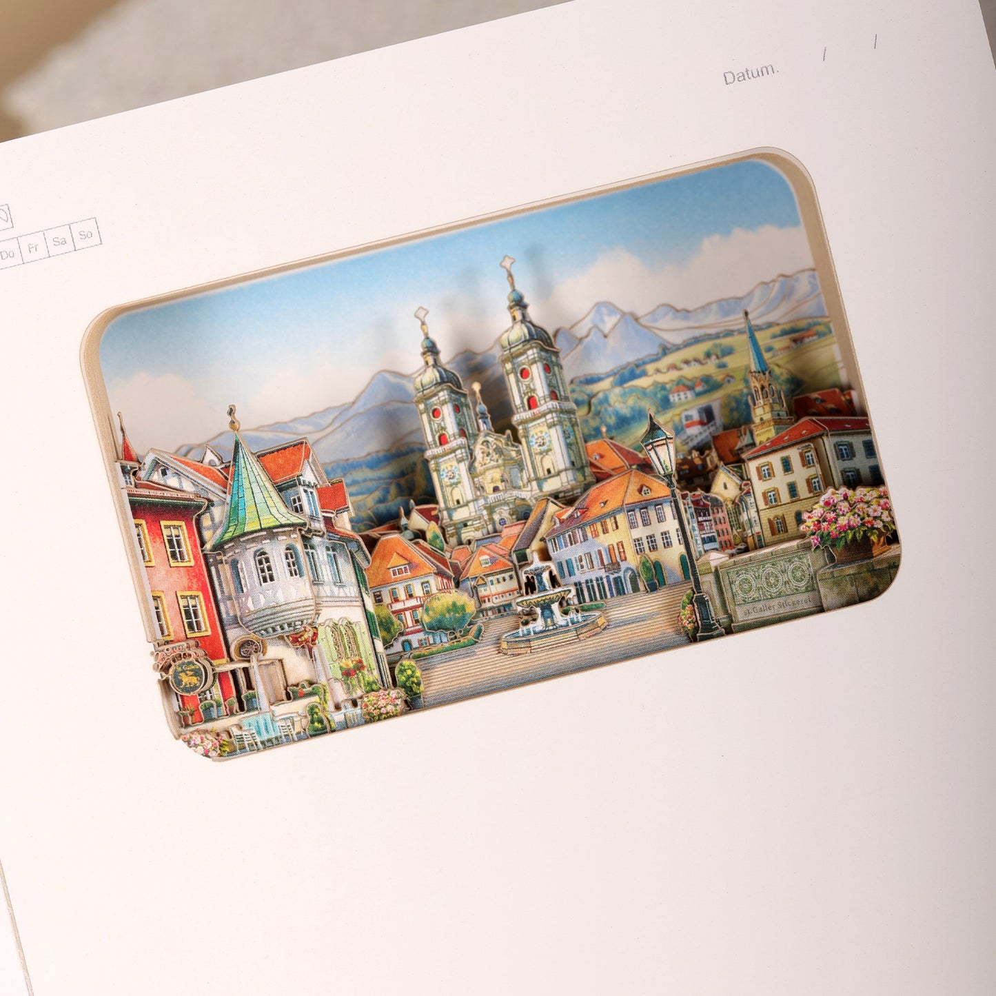 3D Notizbuch St. Gallen