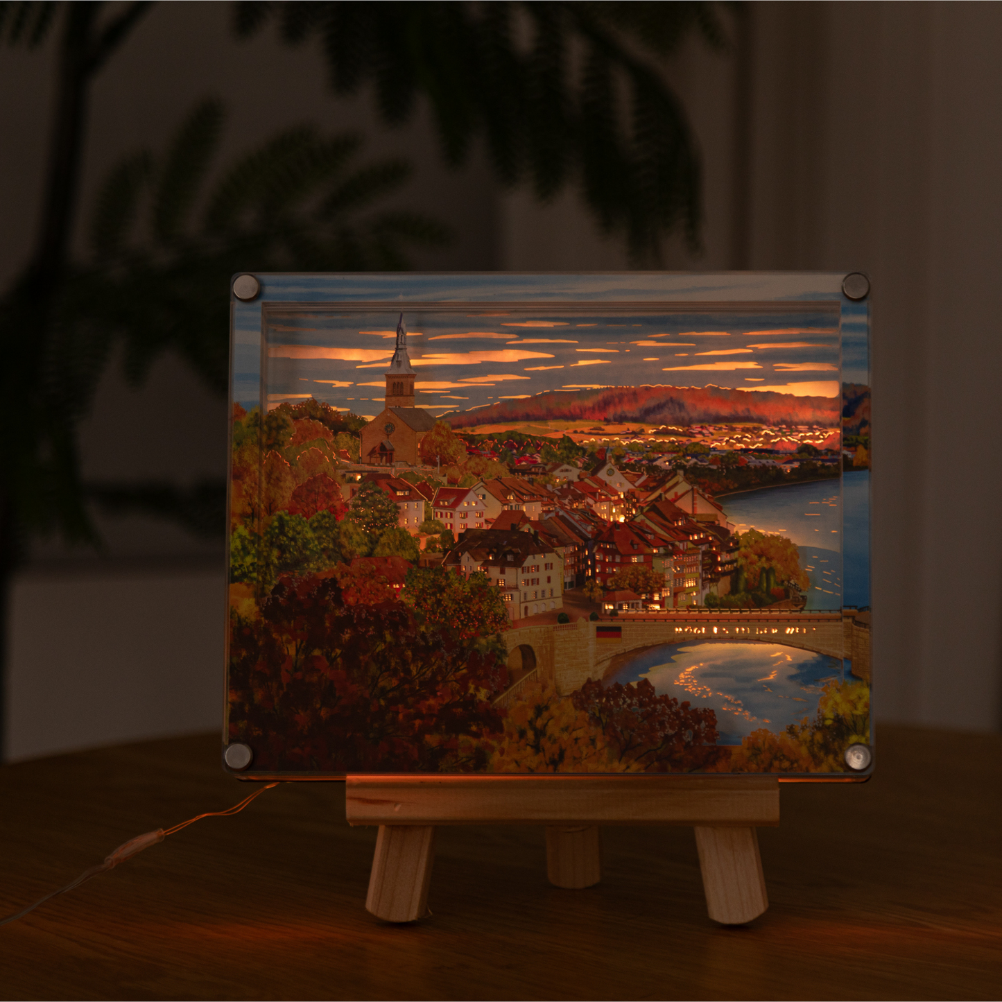 （Coming soon）DIY paper art light picture - Laufenburg in autumn 