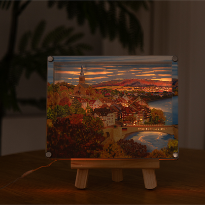 （Coming soon）DIY paper art light picture - Laufenburg in autumn 