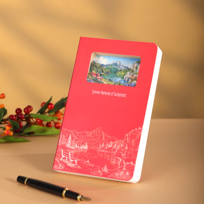 3D Notizbuch Schweiz Sommer