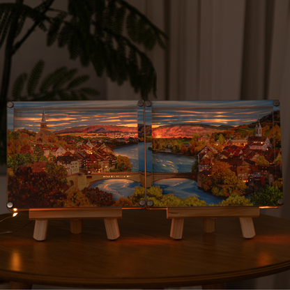 （Coming soon）DIY paper art light picture - Laufenburg in autumn 