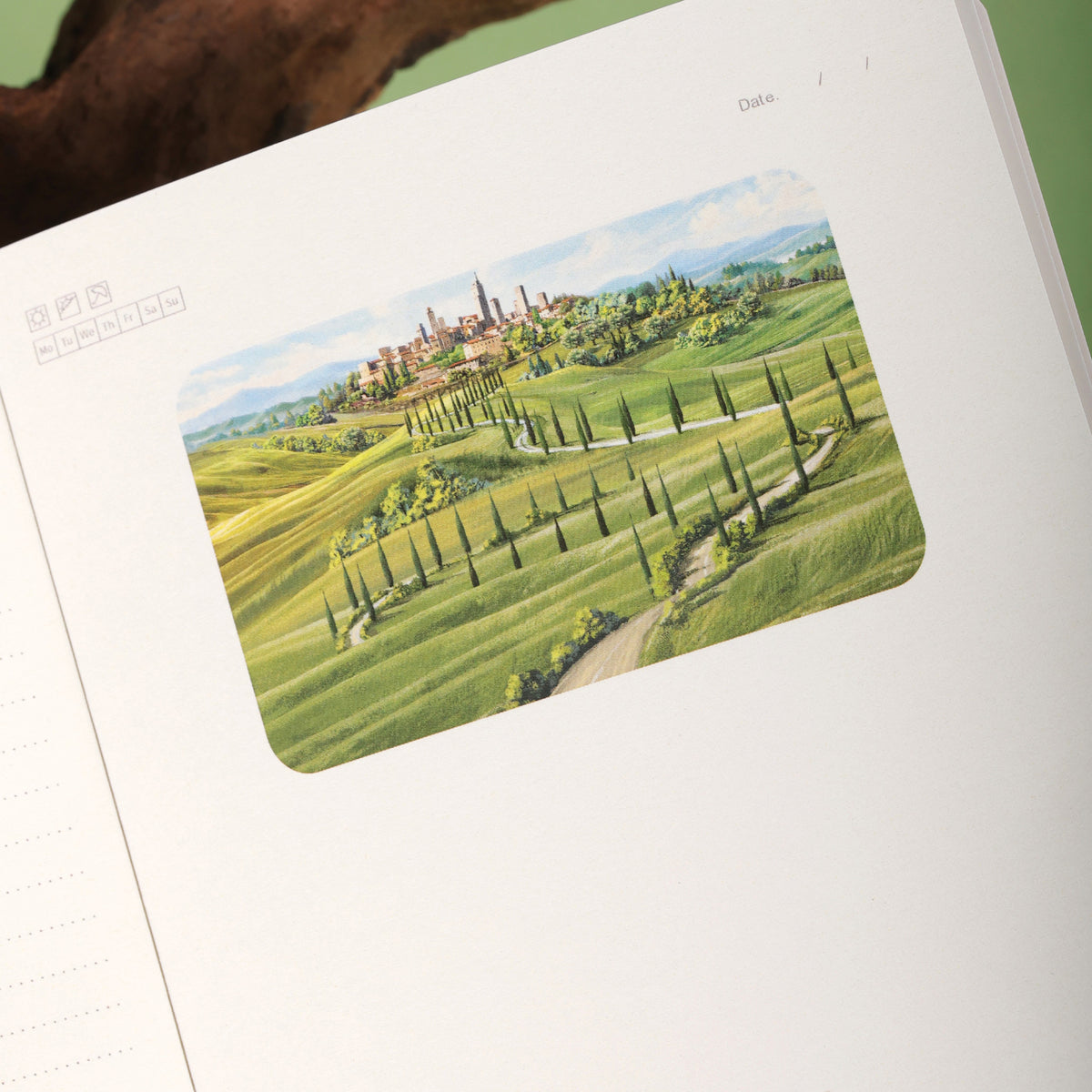 3D Notizbuch Toscana