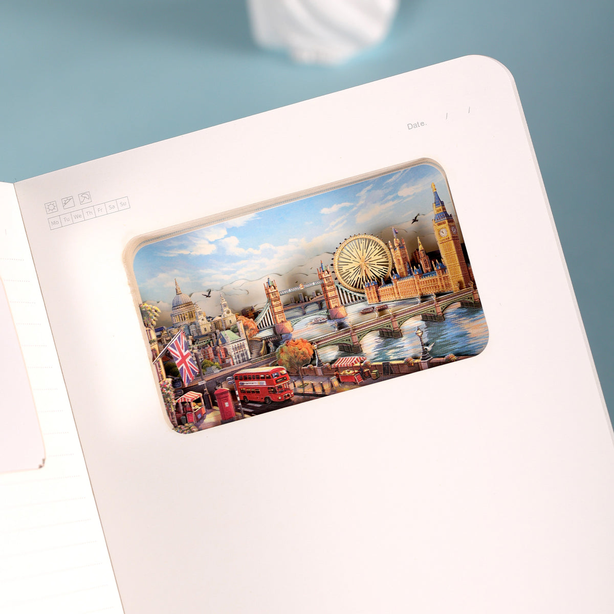 3D-Notizbuch London