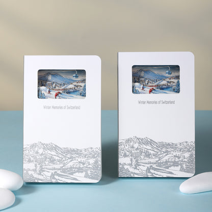 3D Notizbuch Winterzauber Schweiz