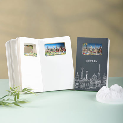 3D Notizbuch Berlin Dunkelgrau