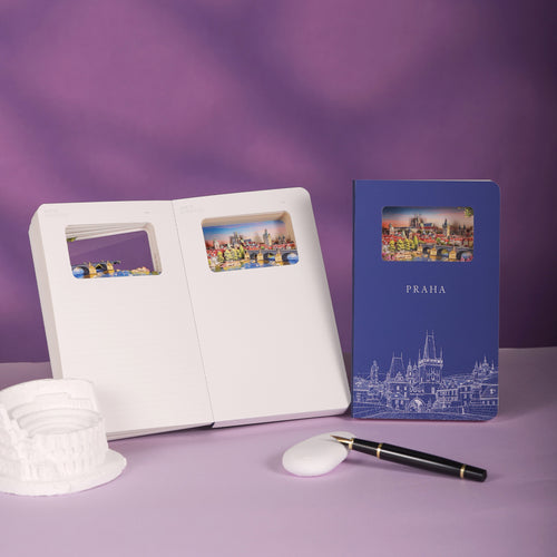 3D Paper Cut Notebook – Prague