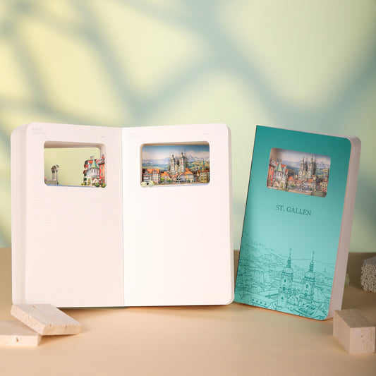 3D Notizbuch St. Gallen
