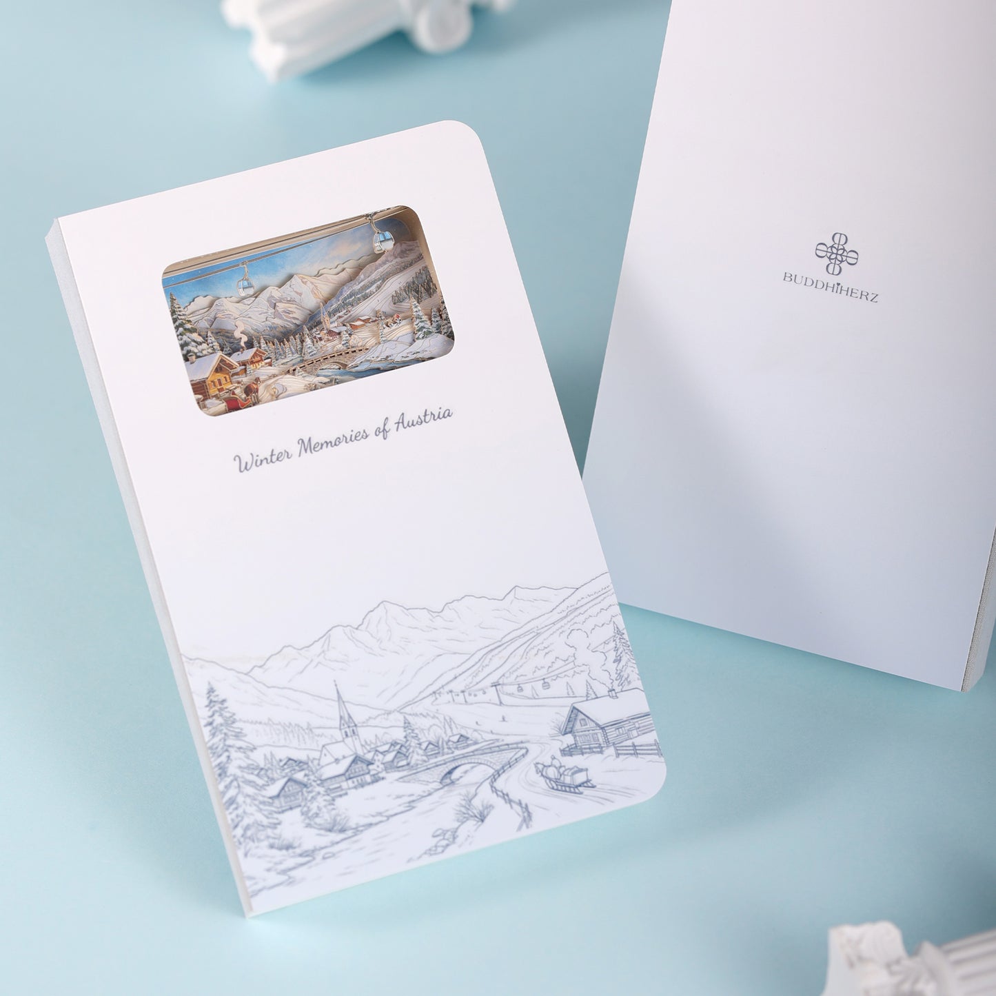 3D Notizbuch Winterzauber Österreich