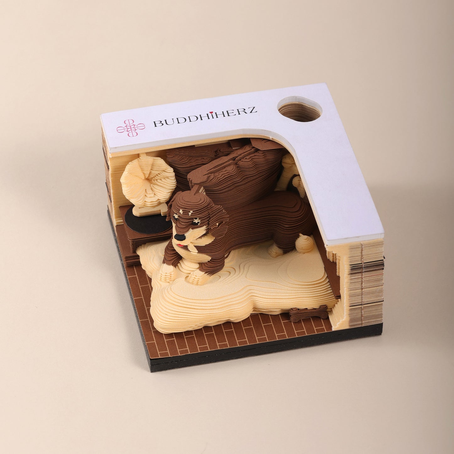 3D Notizblock Hund