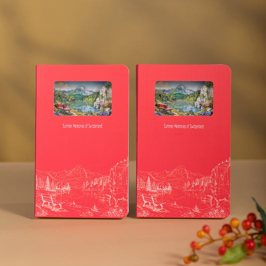 3D Notizbuch Schweiz Sommer