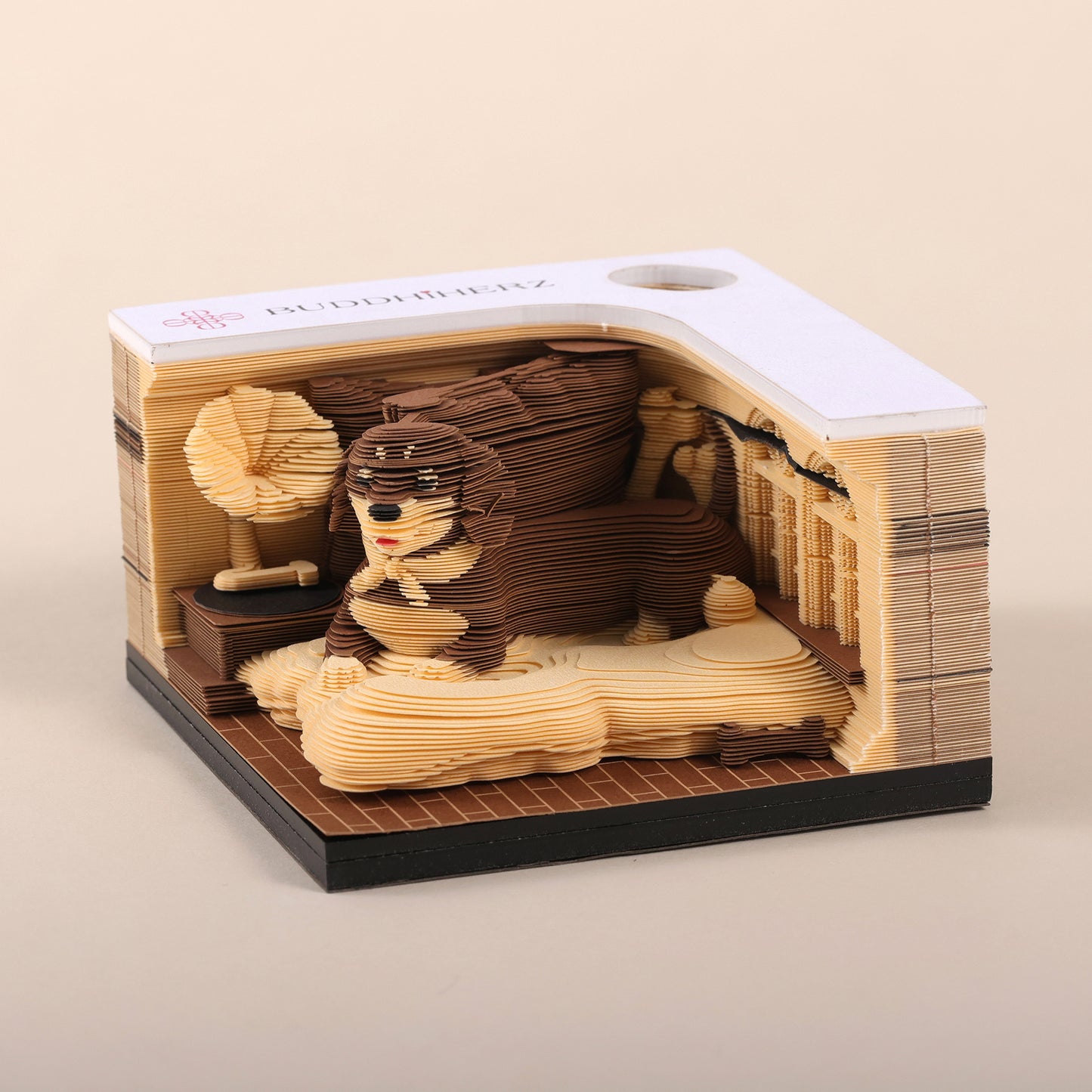 3D Notizblock Hund