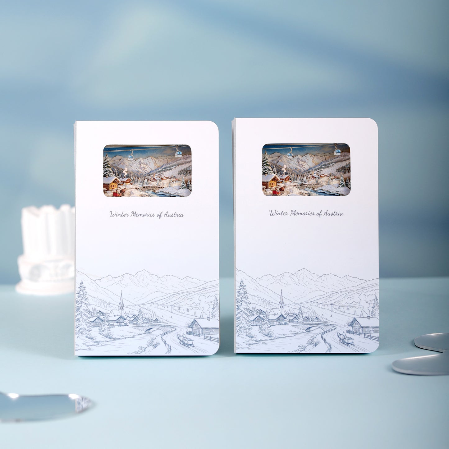 3D Notizbuch Winterzauber Österreich