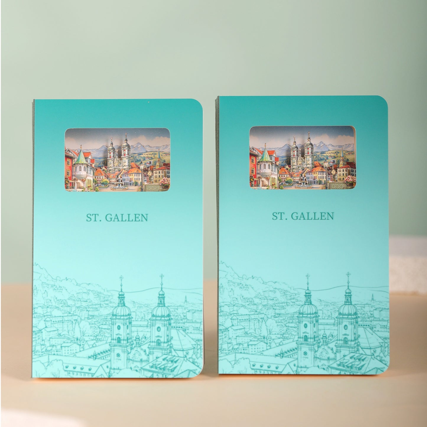 3D Notizbuch St. Gallen
