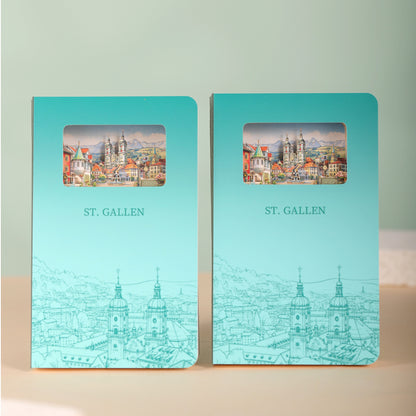 3D Notizbuch St. Gallen