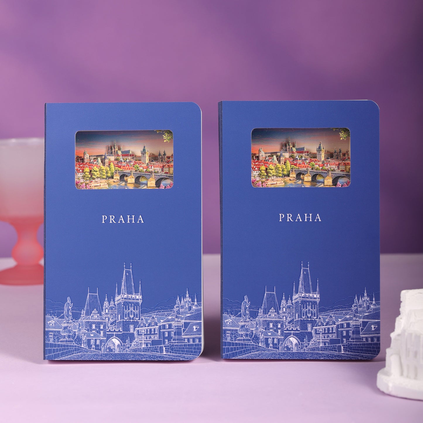 3D Paper Cut Notebook – Prague
