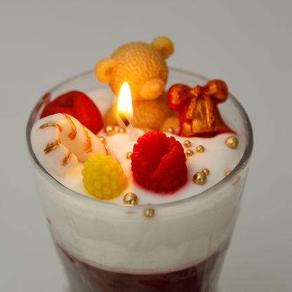 Candle “Christmas Bear Crystal Shoes” 