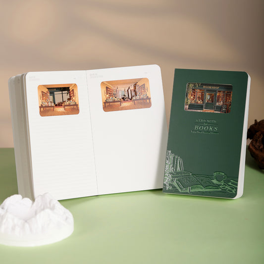 3D Notizbuch Buchhandlung & Lesen