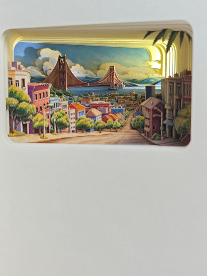 3D Paper-cut Notebook San Francisco