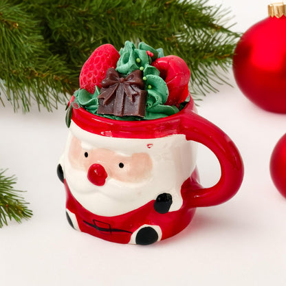 Kerze Weihnachtsmann & Weihnachtsstiefel