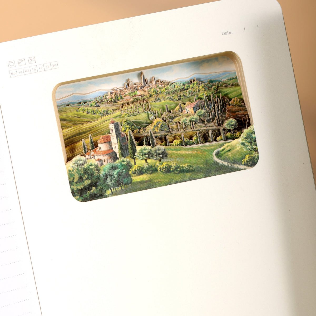 3D Notizbuch Toscana