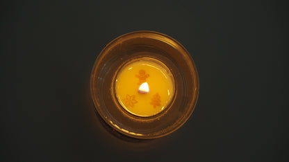 Surprise candle in Christmas market design