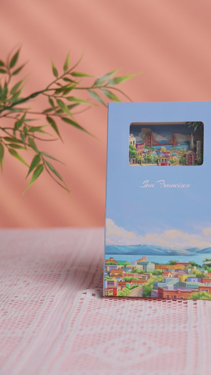 3D Paper-cut Notebook San Francisco