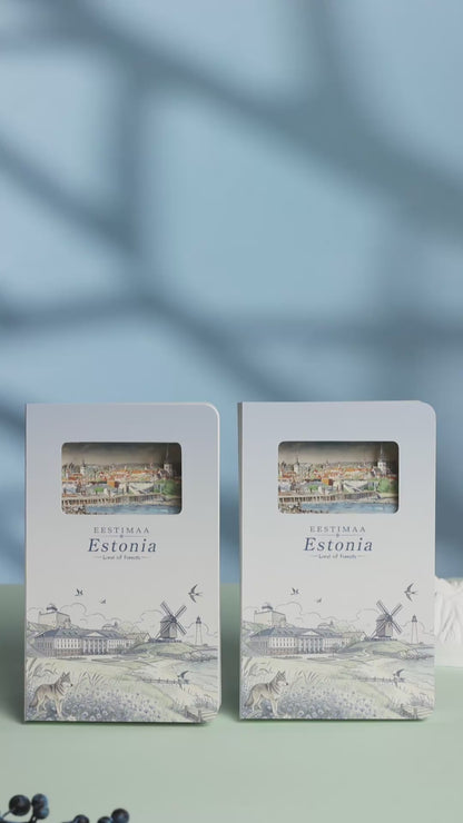 3D Notizbuch Estonia