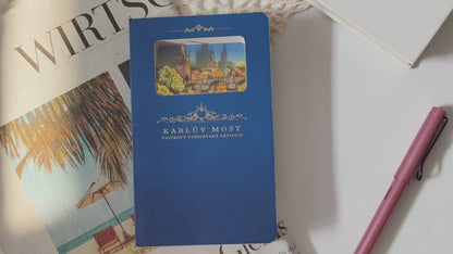 3D-Papierschnitt-Notizbuch – Prag