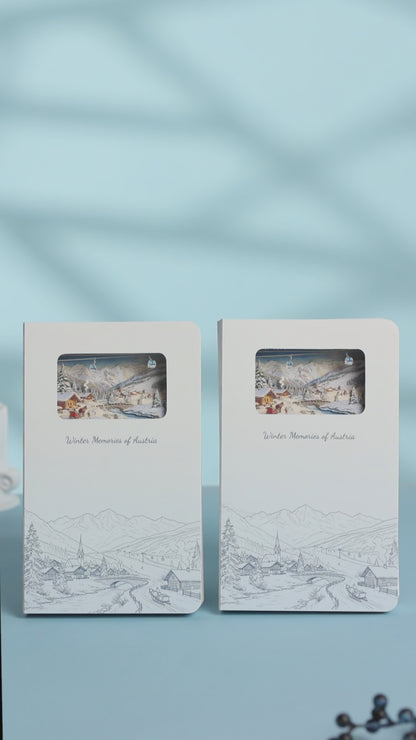 3D Notizbuch Winterzauber Österreich