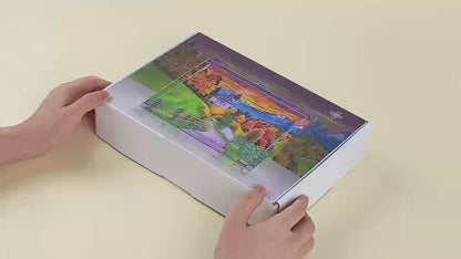 DIY set for paper art light picture - Magic of autumn in Berchtesgaden 