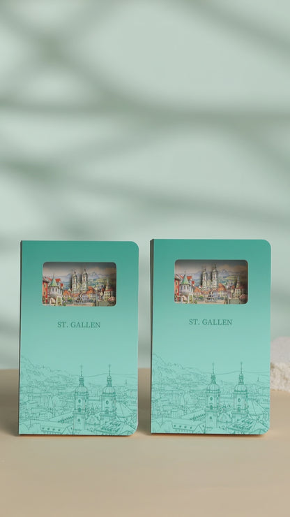 3D Notizbuch St. Gallen