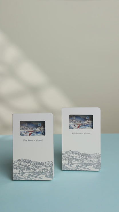 3D Notizbuch Winterzauber Schweiz